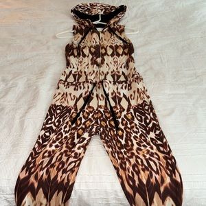 Bebe Leopard Print Romper